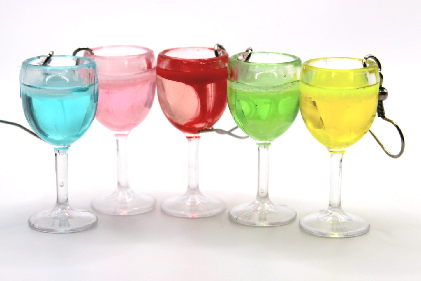 Colorful Wine Glass Earrings - Uniqua Treasures