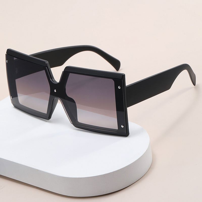 Oversized Retro Squared Sunglasses - Uniqua Treasures