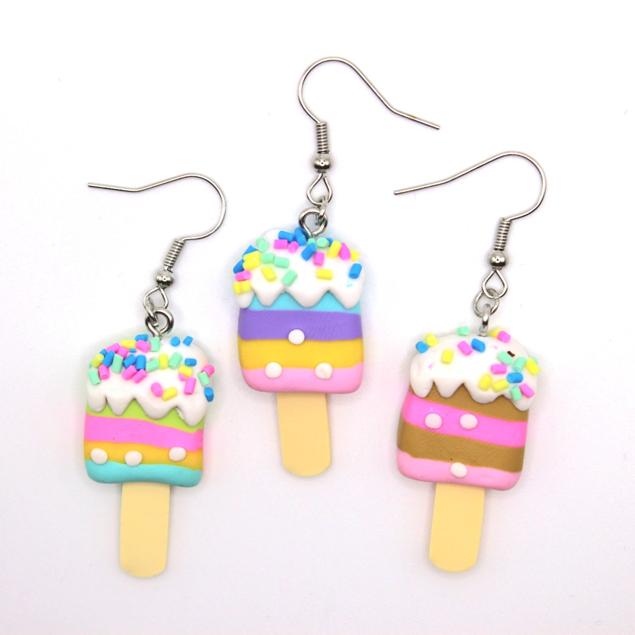 Ice Cream Popsicle Earrings - Uniqua Treasures