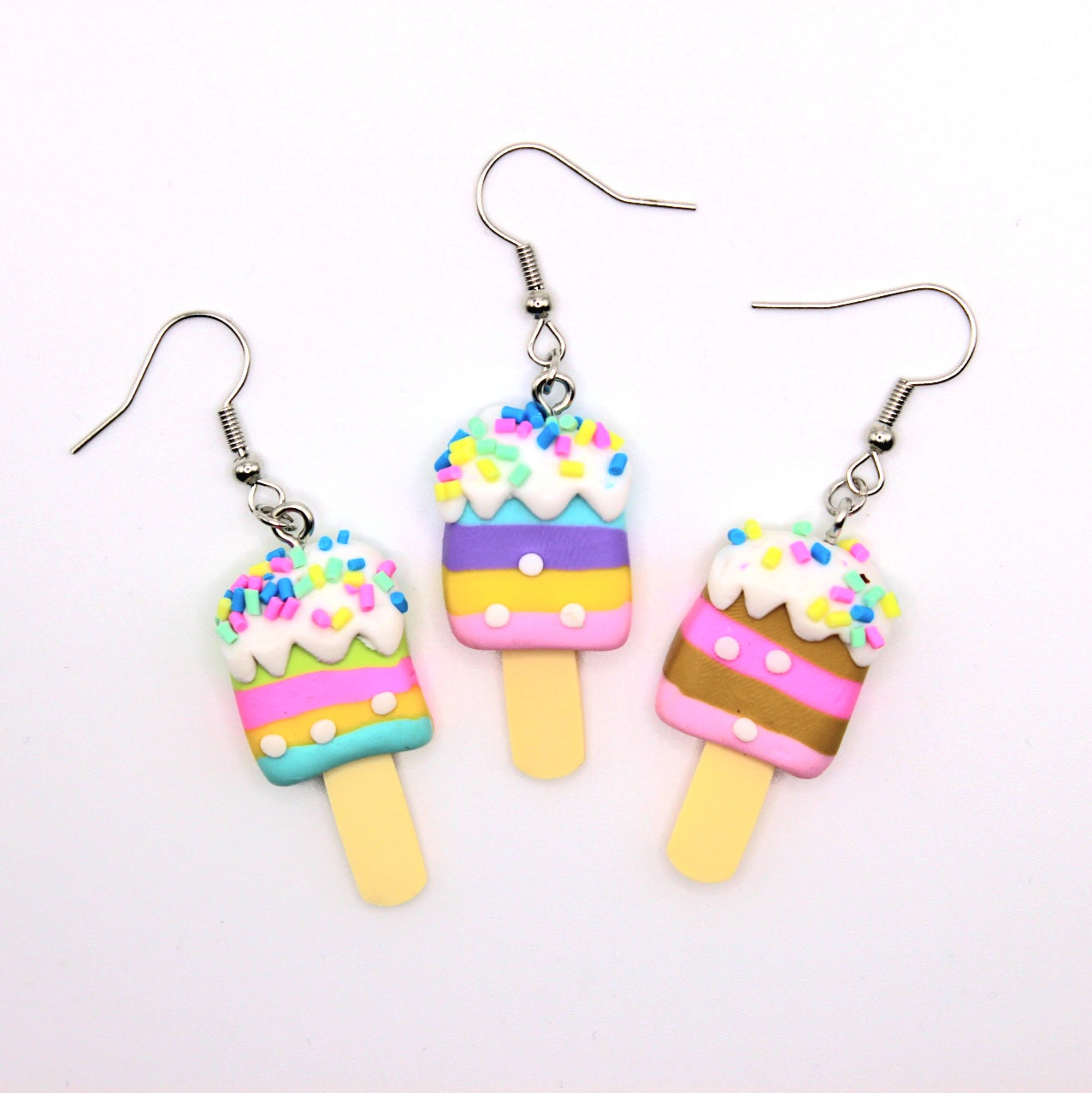 Exotic Ice Cream Bunny Earrings Mini Kit Pearl DIY Jewelry Making Kit