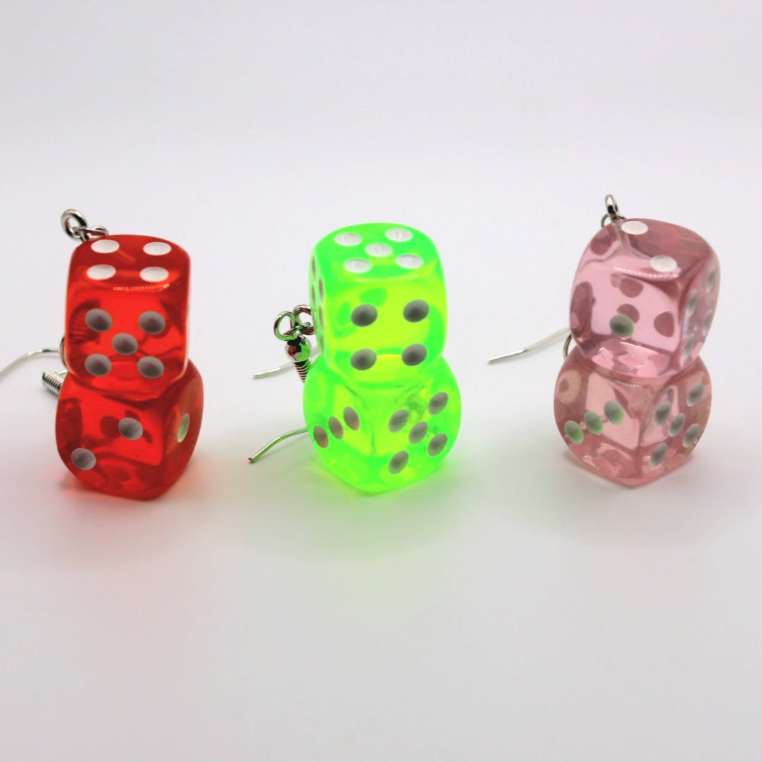 3 Pack-Dice Earrings - Uniqua Treasures