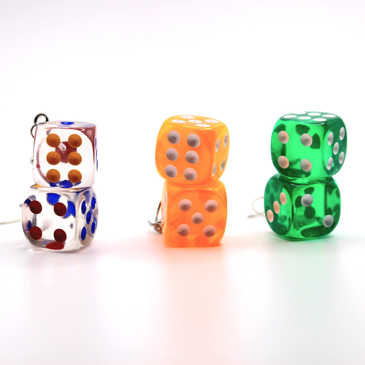 3 Pack-Dice Earrings - Uniqua Treasures