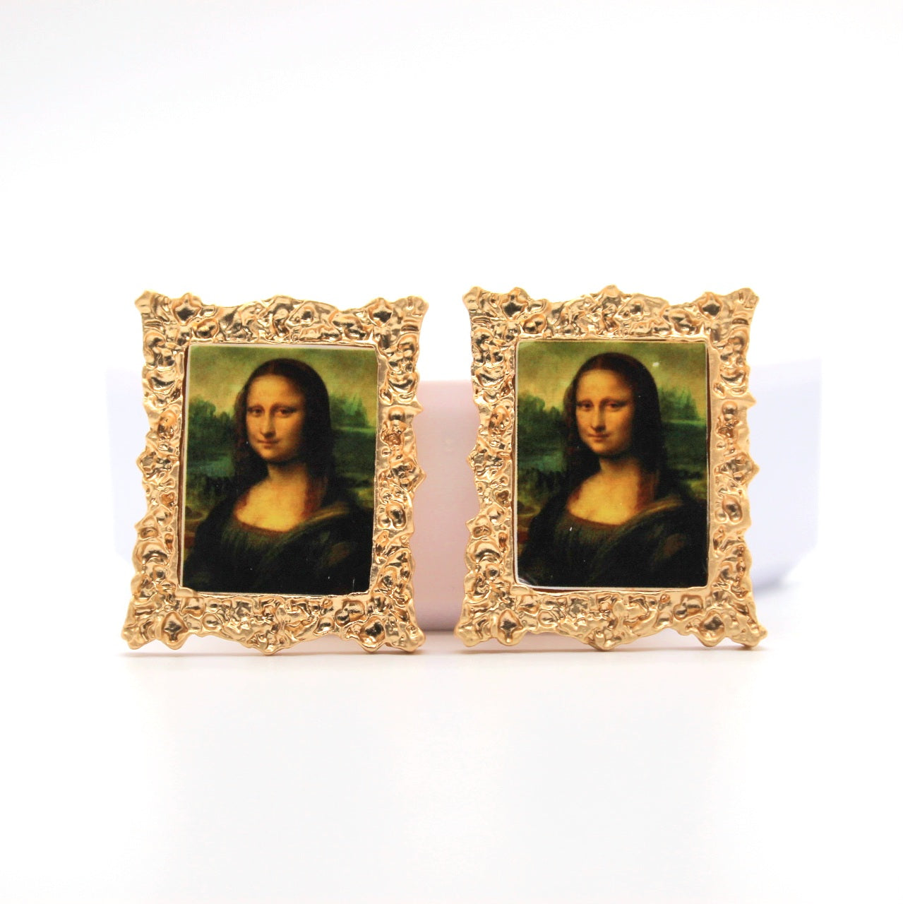 Vintage Portrait Picture Frame Earrings - Uniqua Treasures