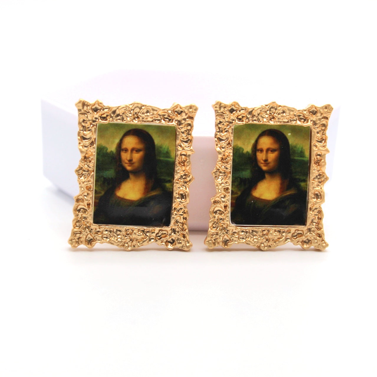 Vintage Portrait Picture Frame Earrings - Uniqua Treasures