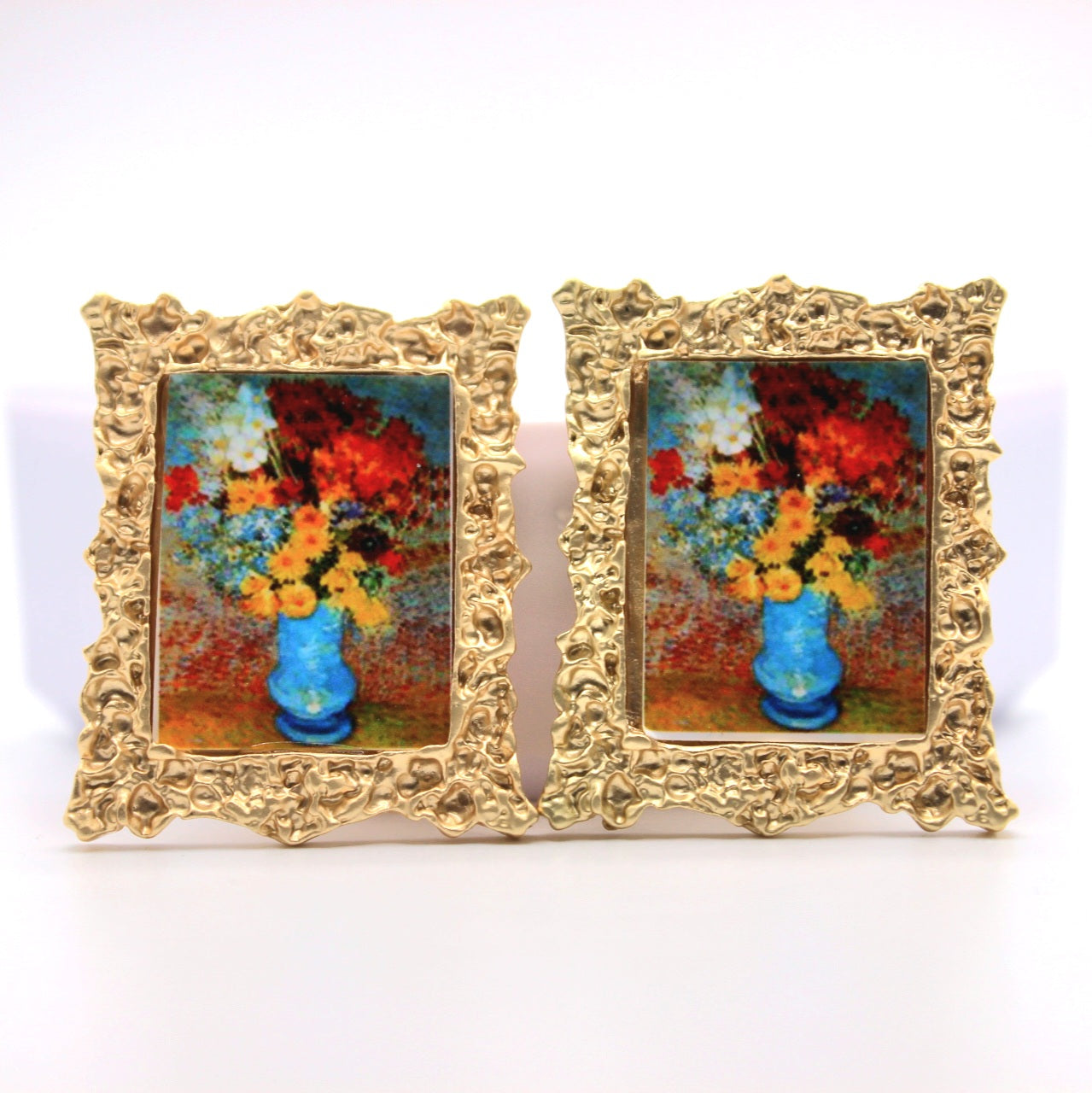 Vintage Portrait Picture Frame Earrings - Uniqua Treasures