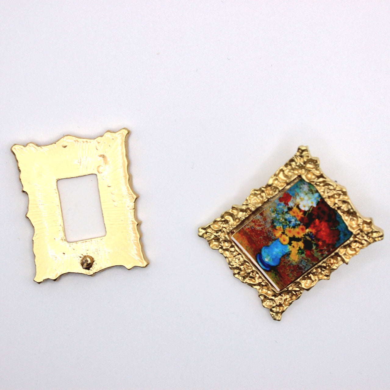 Vintage Portrait Picture Frame Earrings - Uniqua Treasures