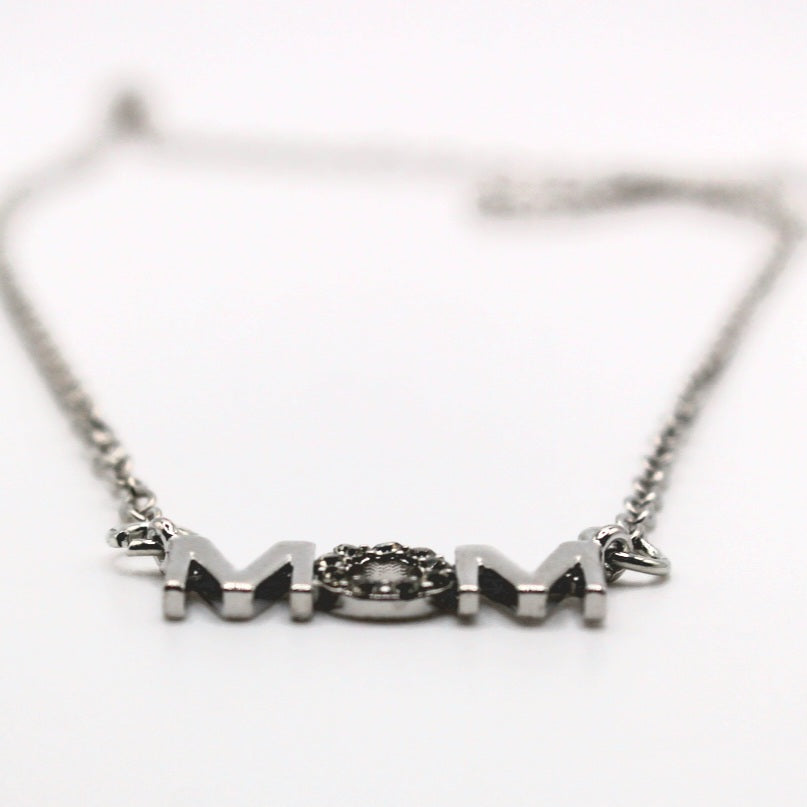 Mom Rhinestone Necklace - Uniqua Treasures