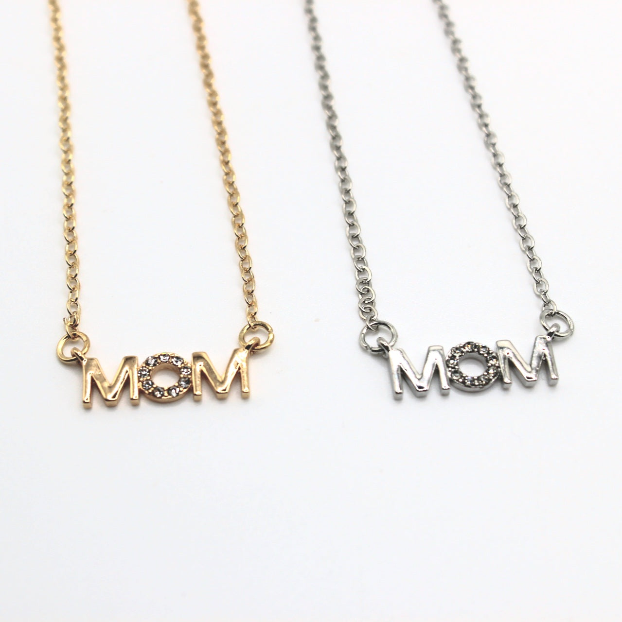 Mom Rhinestone Necklace - Uniqua Treasures