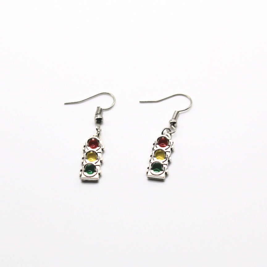 Traffic Light Earrings - Uniqua Treasures