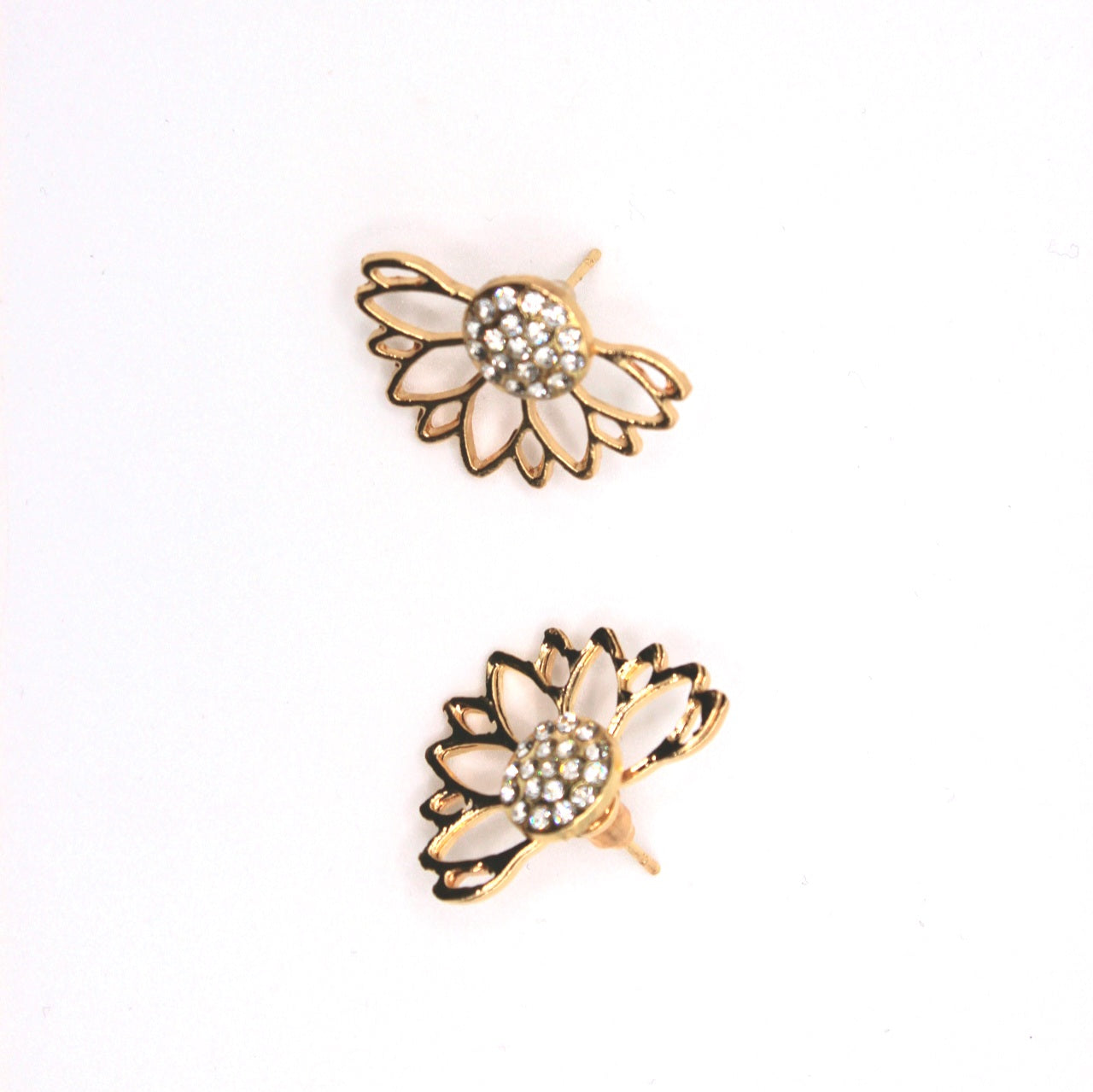 Asymmetrical Flower Petal Earrings - Uniqua Treasures