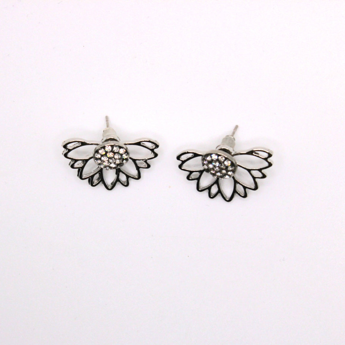 Asymmetrical Flower Petal Earrings - Uniqua Treasures