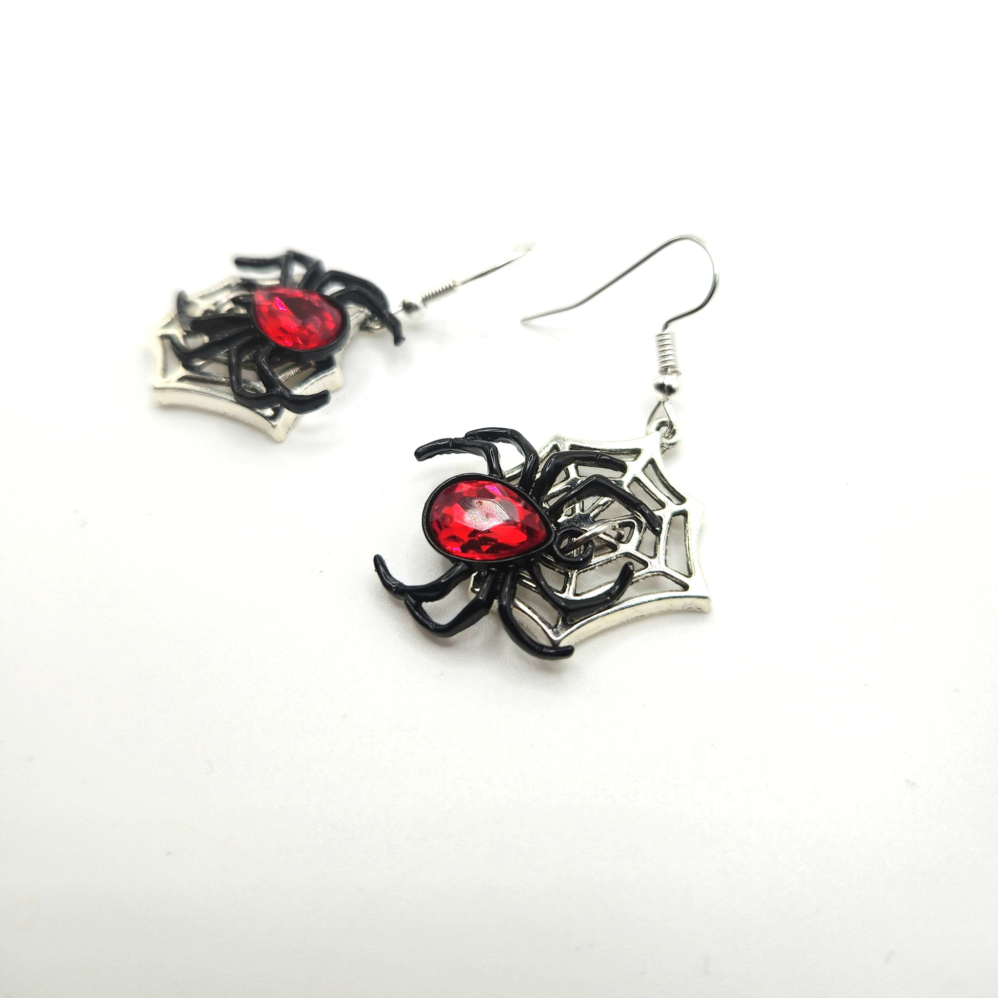 Crawling Spider Web Earrings - Uniqua Treasures