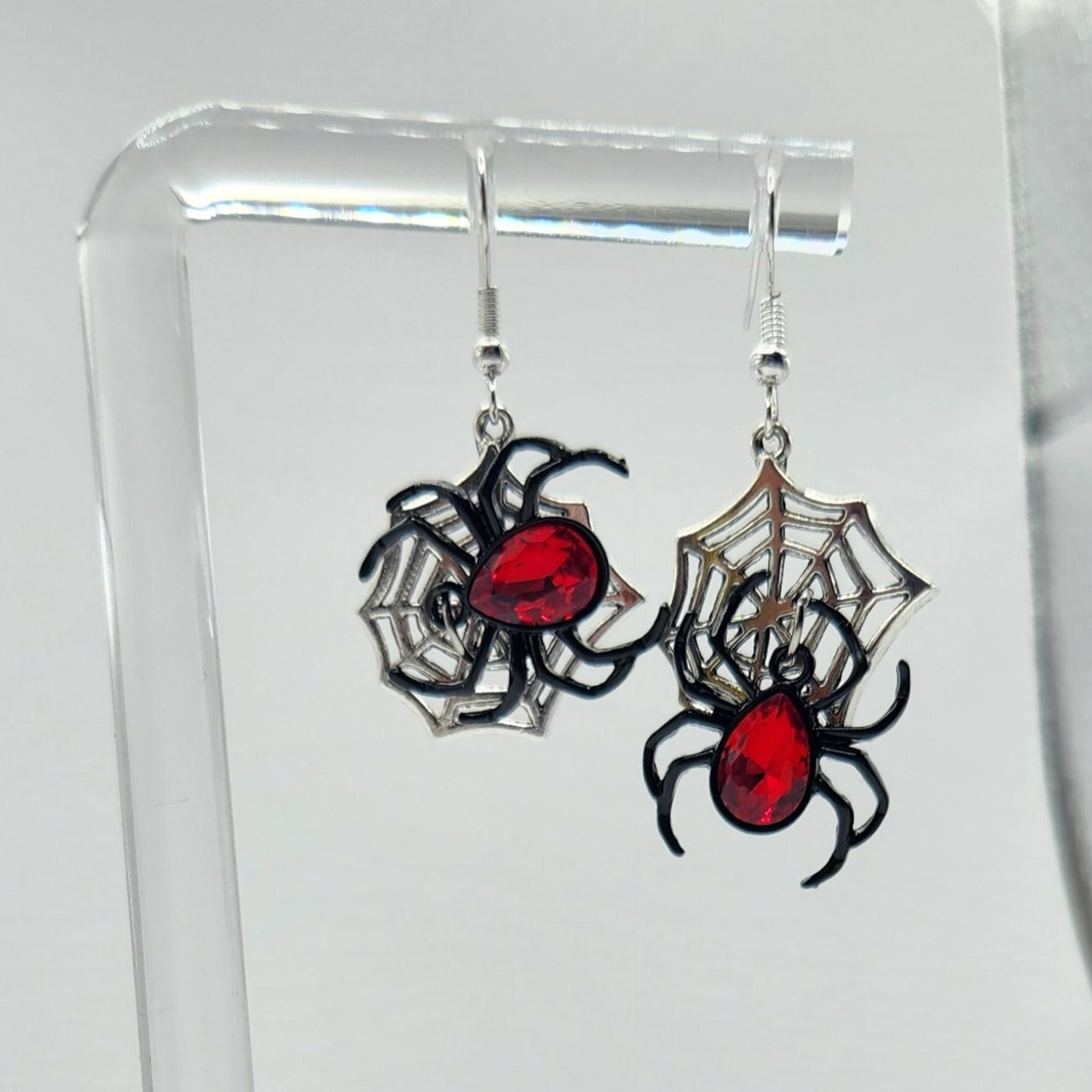 Crawling Spider Web Earrings - Uniqua Treasures