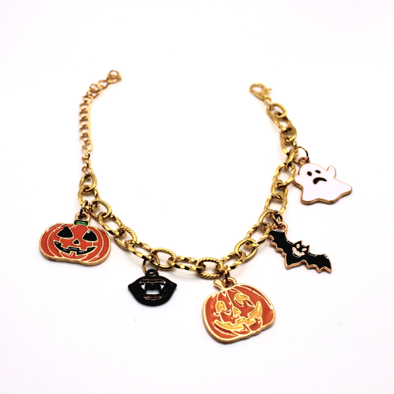 Halloween Gold Charm Bracelet - Uniqua Treasures