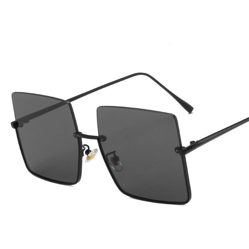 Half-Frame Trimmed Square Sunglasses - Uniqua Treasures