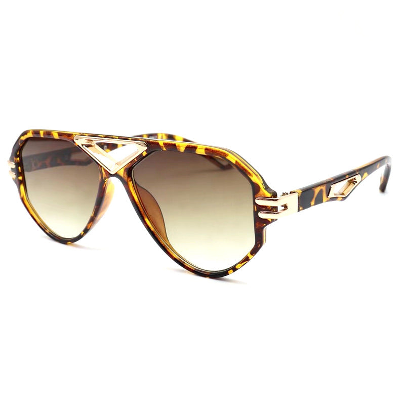 Mens Gold Trim Aviator Sunglasses - Uniqua Treasures