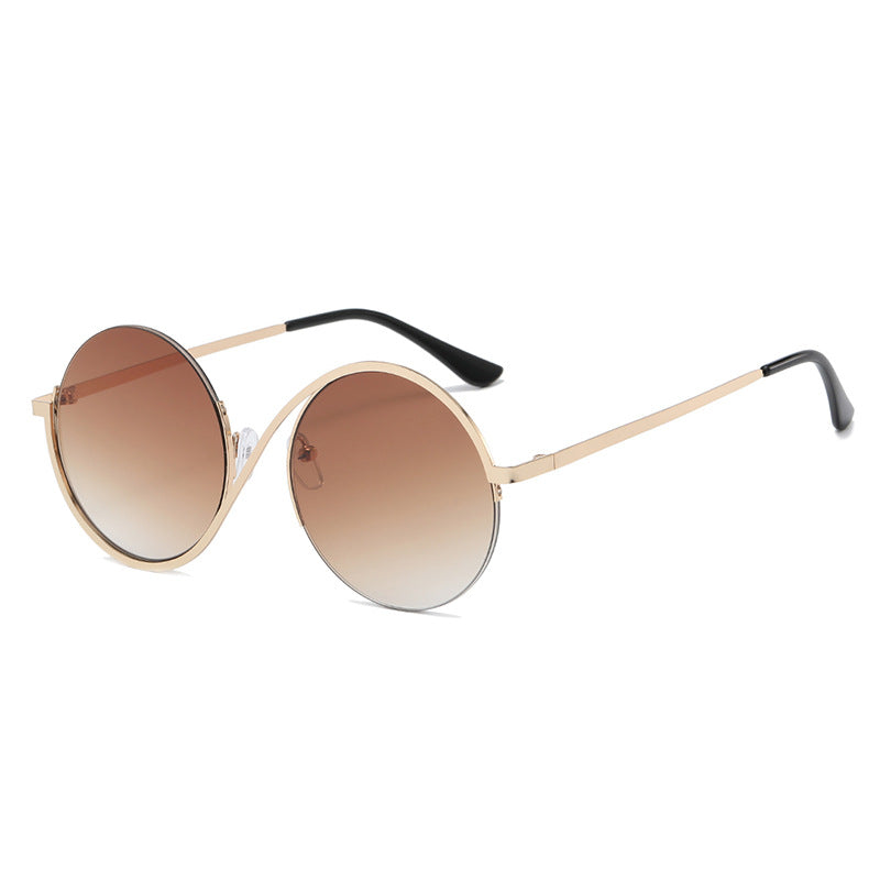 Round Irregular Frame Sunglasses - Uniqua Treasures