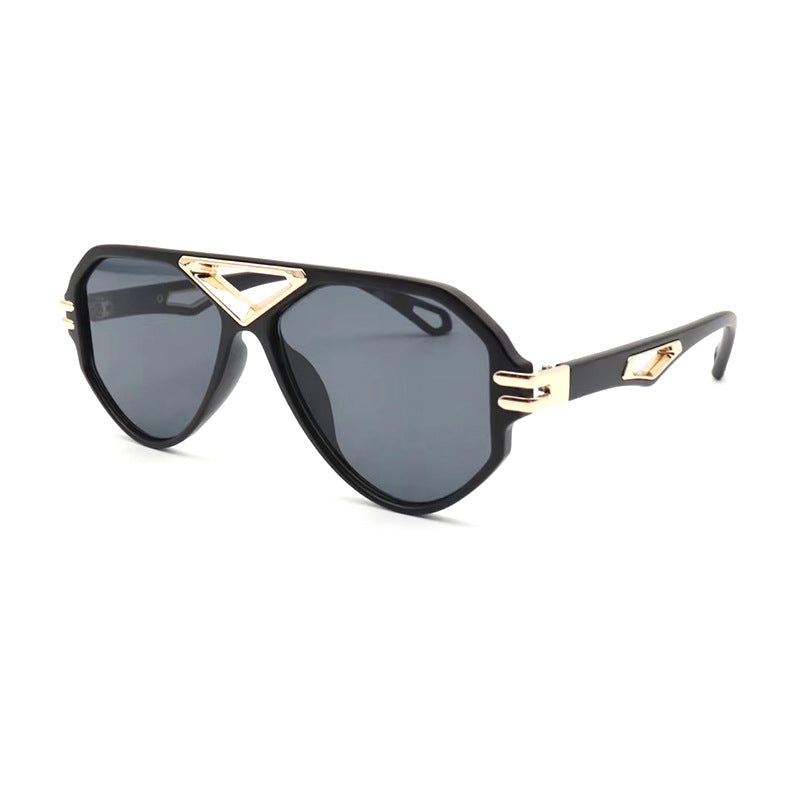 Mens Gold Trim Aviator Sunglasses - Uniqua Treasures