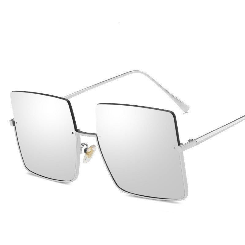 Half-Frame Trimmed Square Sunglasses - Uniqua Treasures