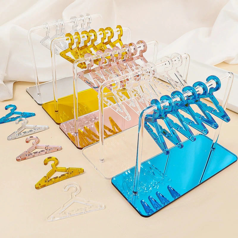 8PCS Hangers Clear Acrylic Jewelry Display Rack - Uniqua Treasures