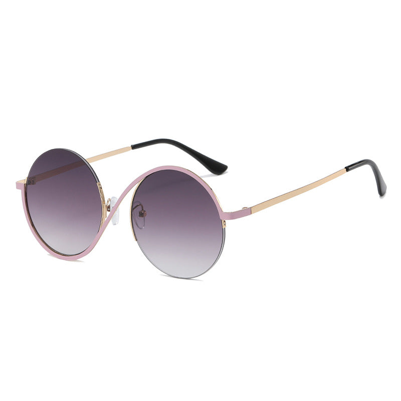 Round Irregular Frame Sunglasses - Uniqua Treasures