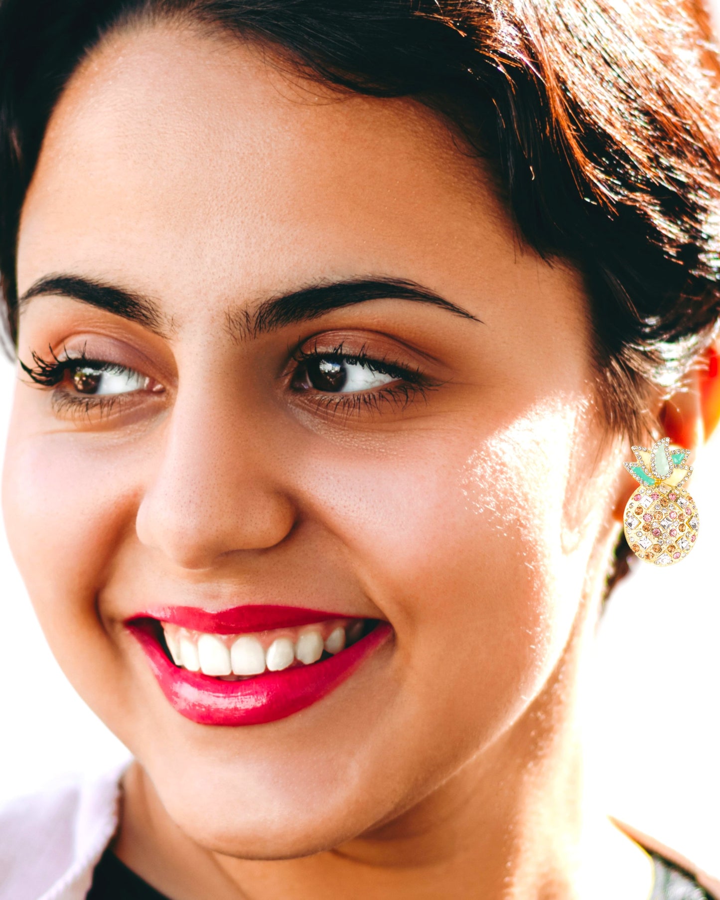 Diamond Pineapple Earrings