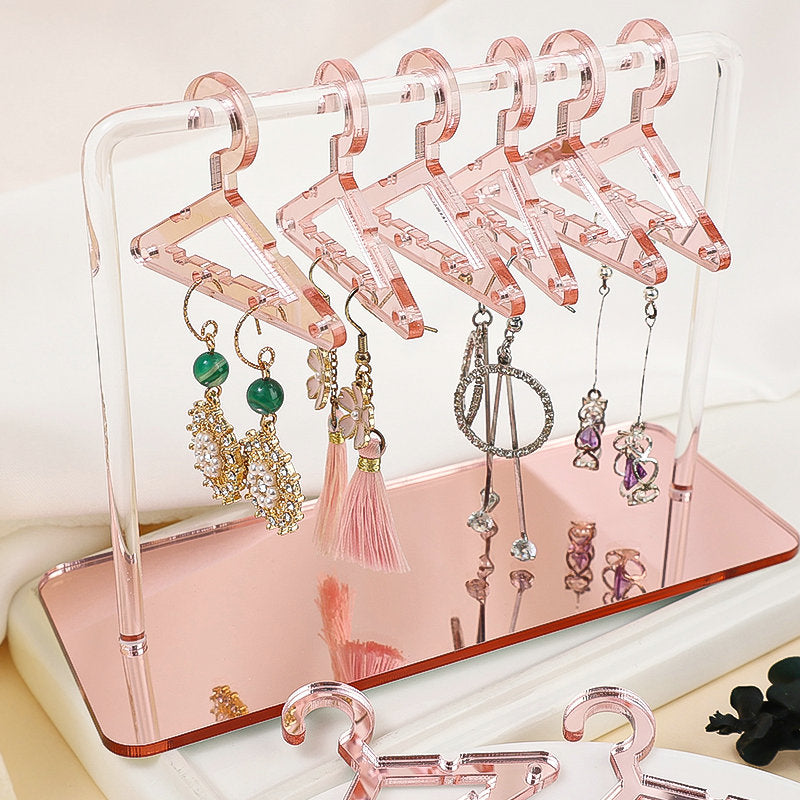 8PCS Hangers Clear Acrylic Jewelry Display Rack - Uniqua Treasures