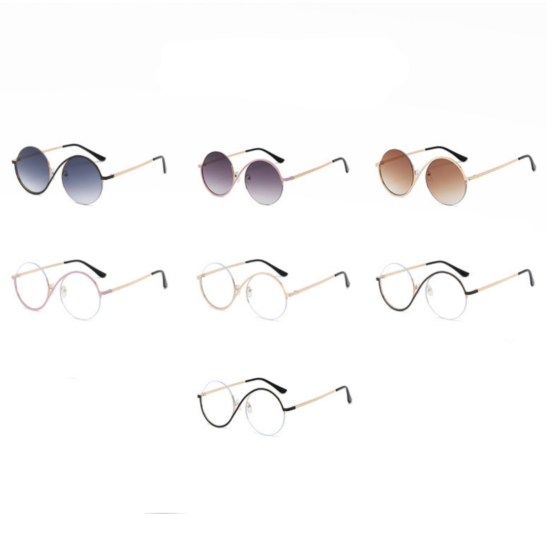 Round Irregular Frame Sunglasses - Uniqua Treasures