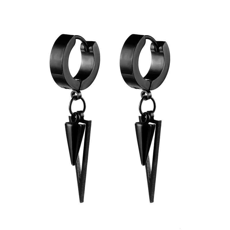 Double Triangle Drop Earrings - Uniqua Treasures