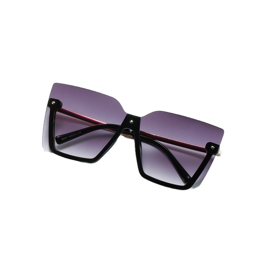 Bottom Line Squared Rimless Sunglasses - Uniqua Treasures