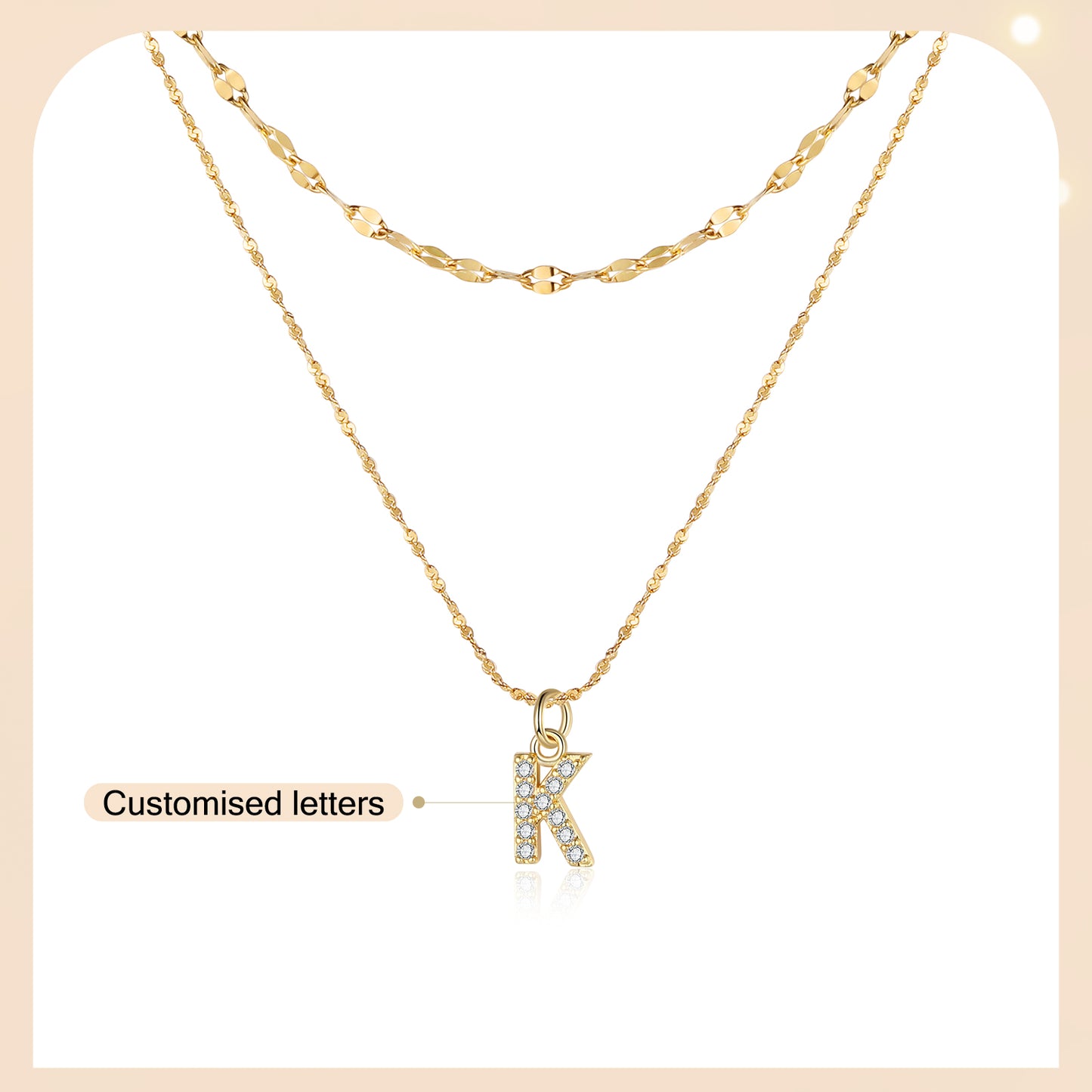Letters Stainless Steel Necklace