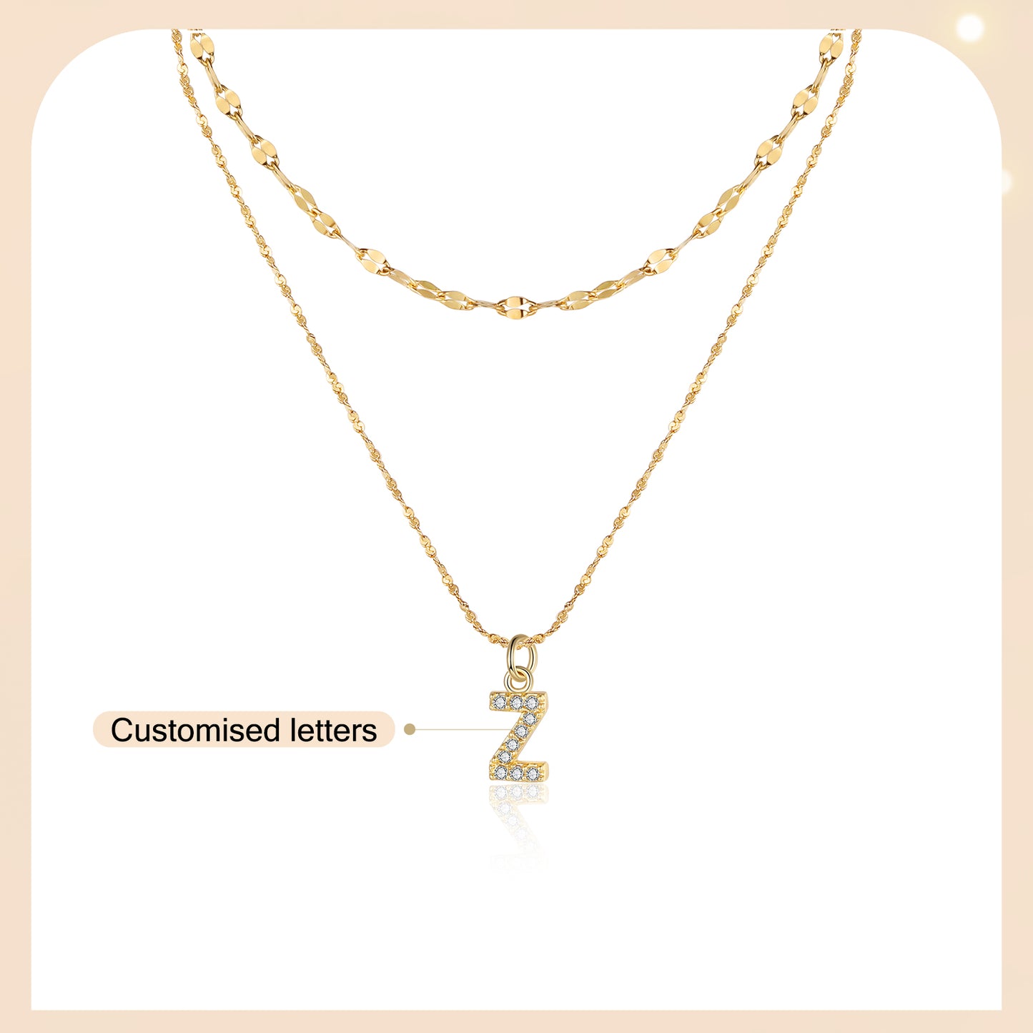 Letters Stainless Steel Necklace