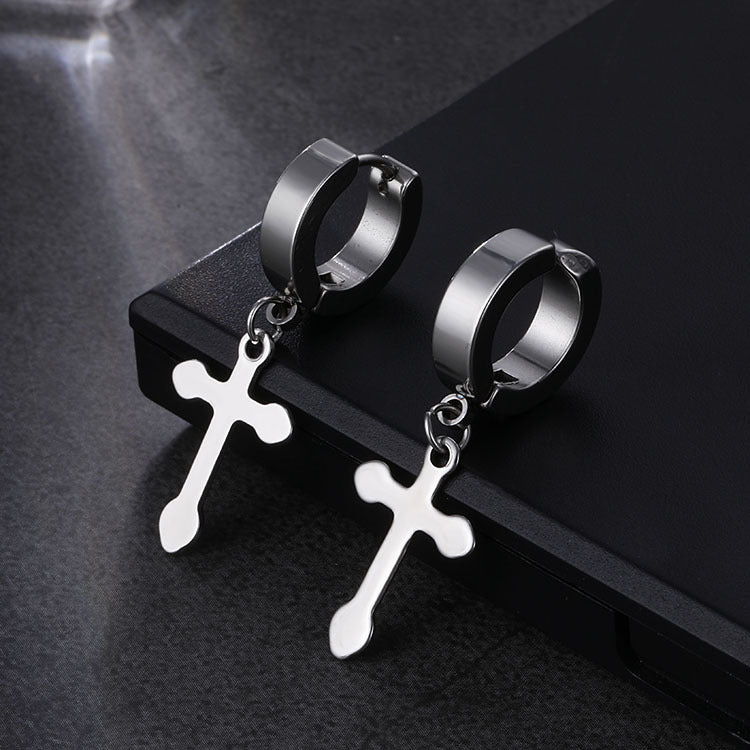 Small Cross Earrings - Uniqua Treasures