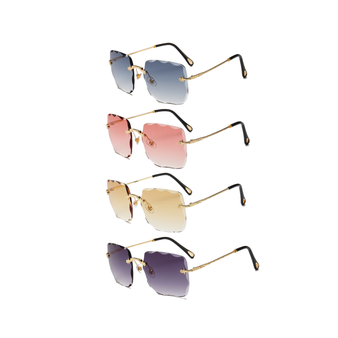 Frameless Square Sunglasses - Uniqua Treasures