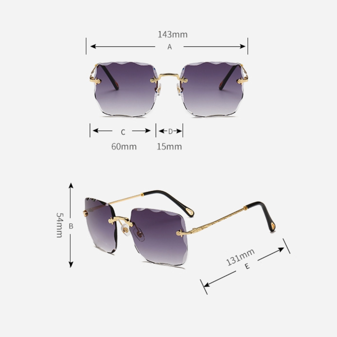 Frameless Square Sunglasses - Uniqua Treasures