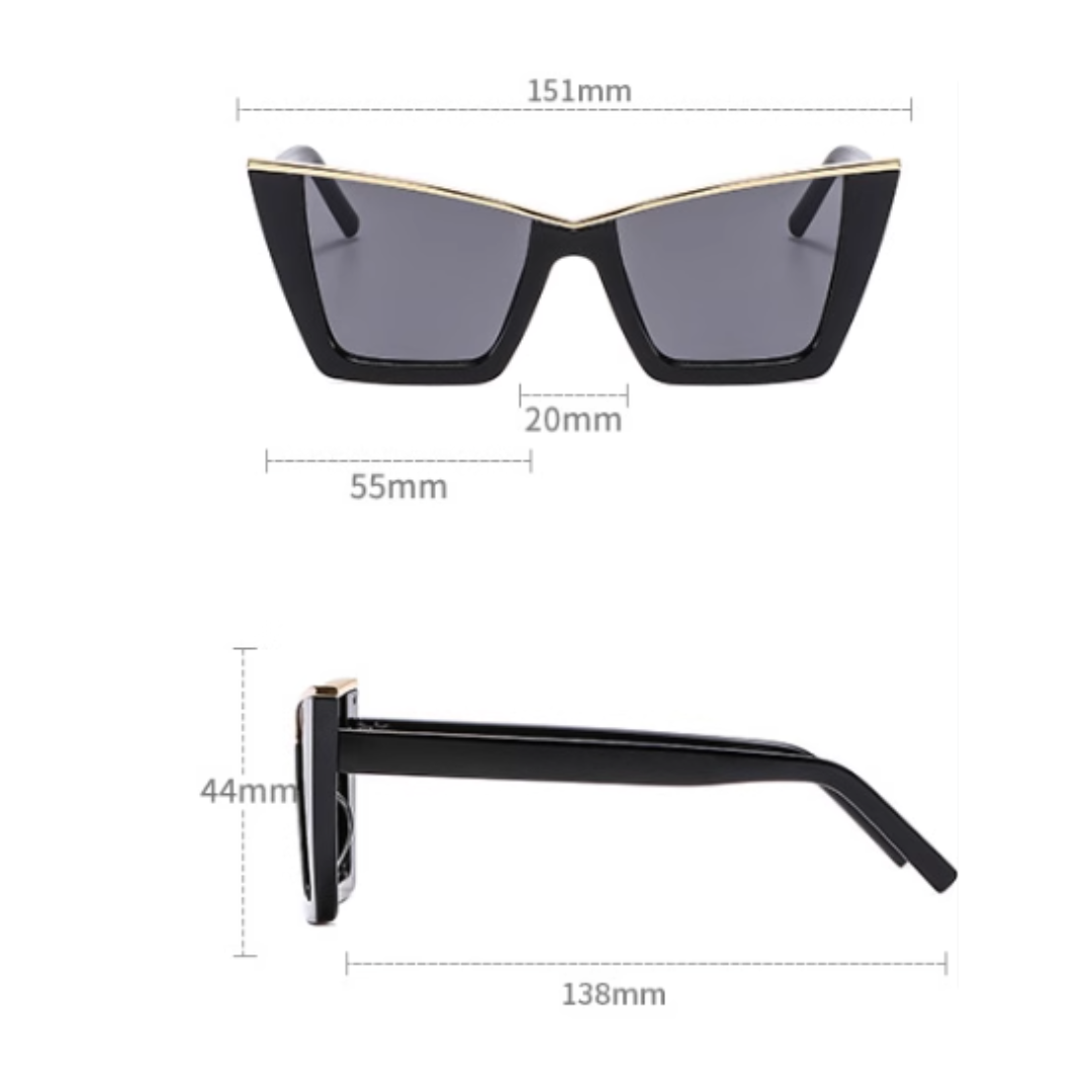 Large Cat Eye Sunglasses - Uniqua Treasures