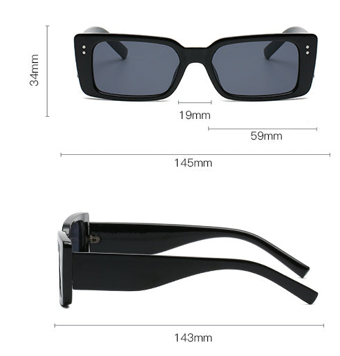 Solar Rectangle Sunglasses - Uniqua Treasures