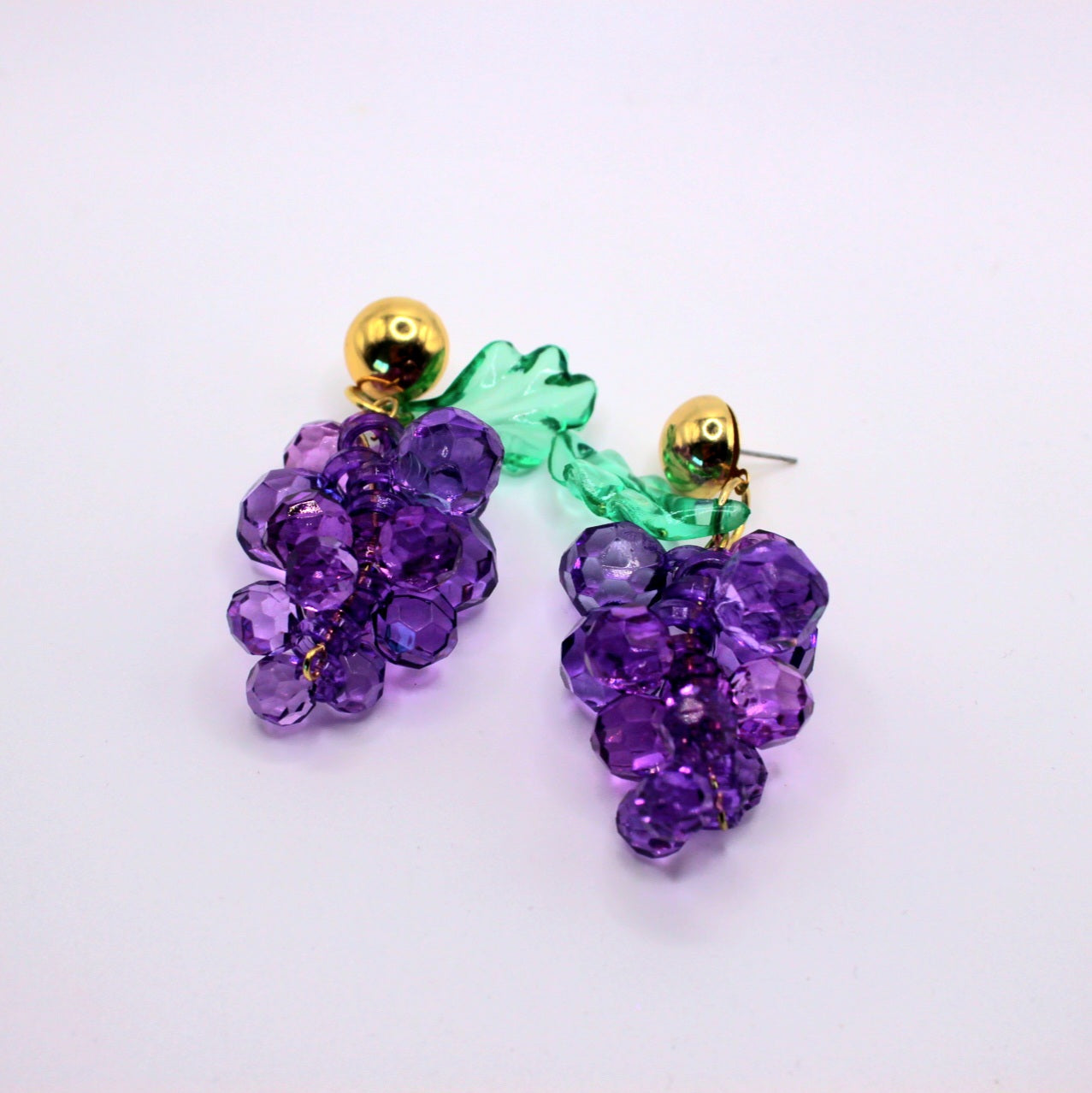 Large Grape Earrings - Uniqua Treasures