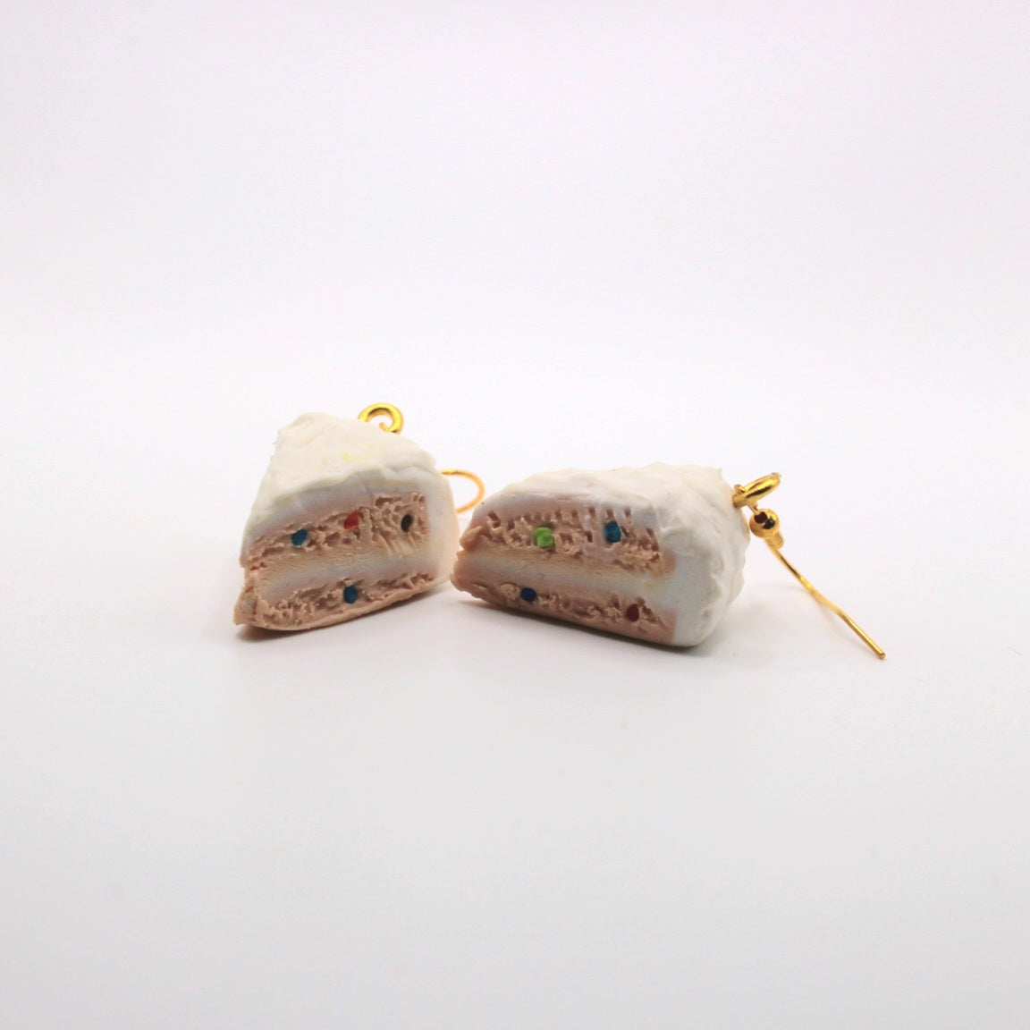 Confetti Cake Slice Earrings - Uniqua Treasures