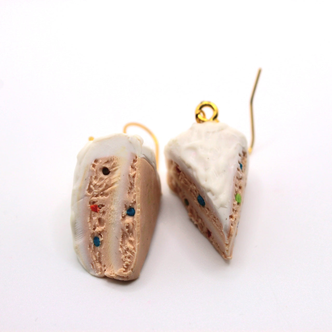 Confetti Cake Slice Earrings - Uniqua Treasures