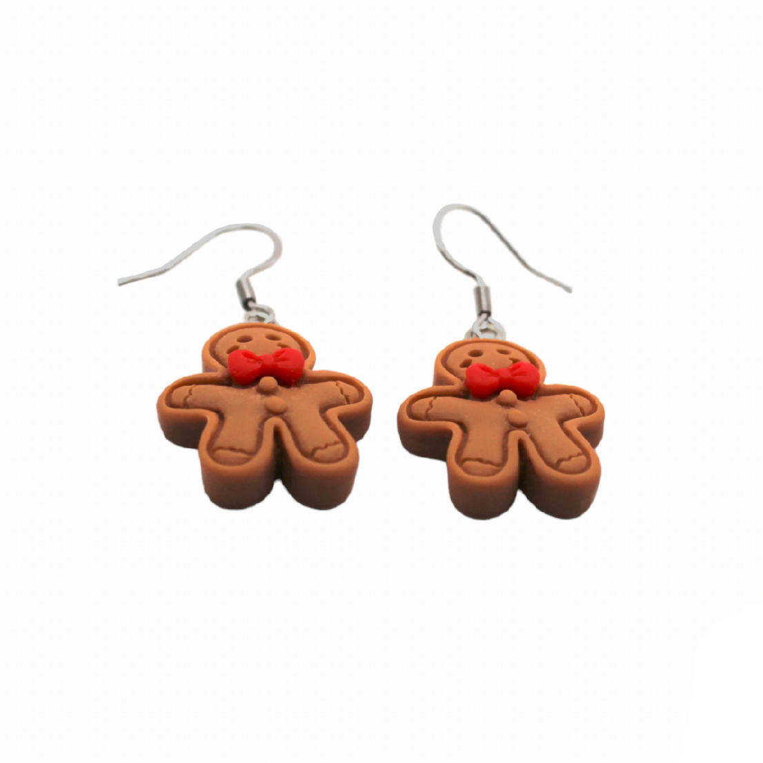 Gingerbread Man Earrings - Uniqua Treasures