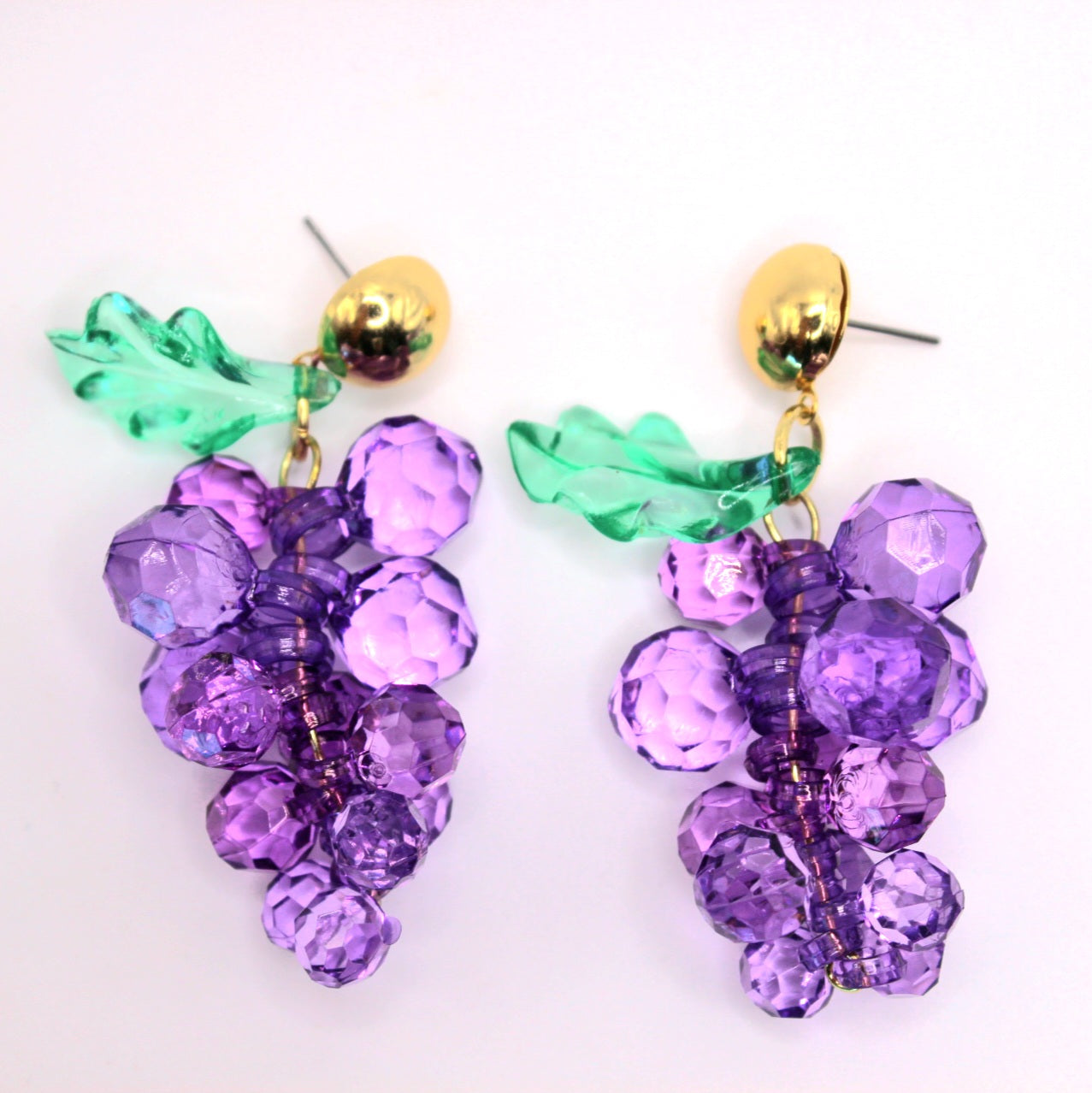 Large Grape Earrings - Uniqua Treasures