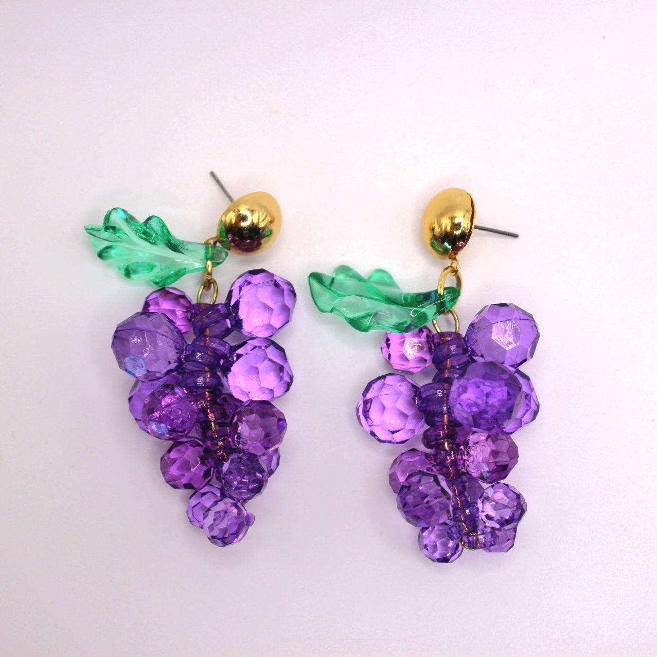 Large Grape Earrings - Uniqua Treasures