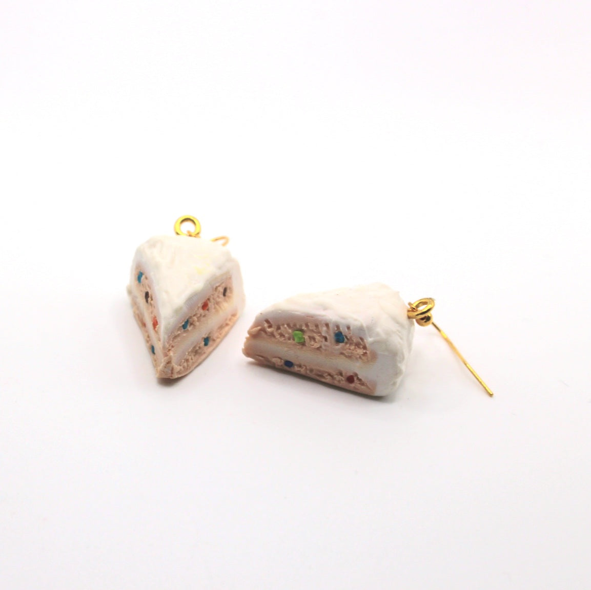 Confetti Cake Slice Earrings - Uniqua Treasures