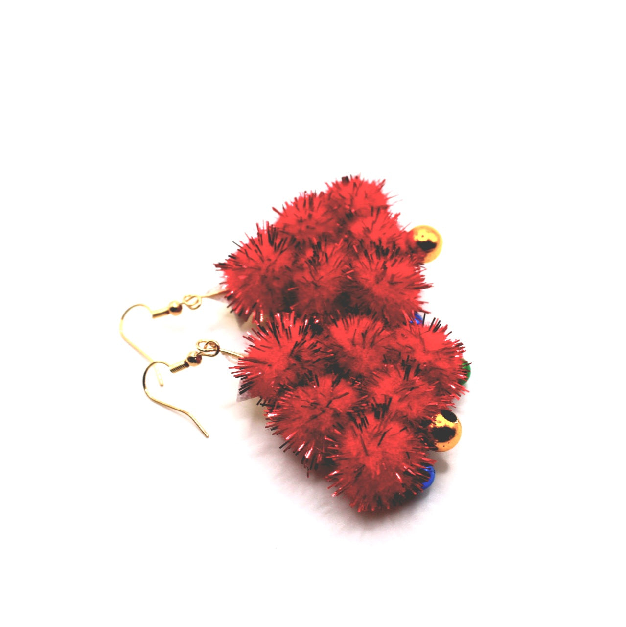 Soft Christmas Tree Ornament Earrings - Uniqua Treasures