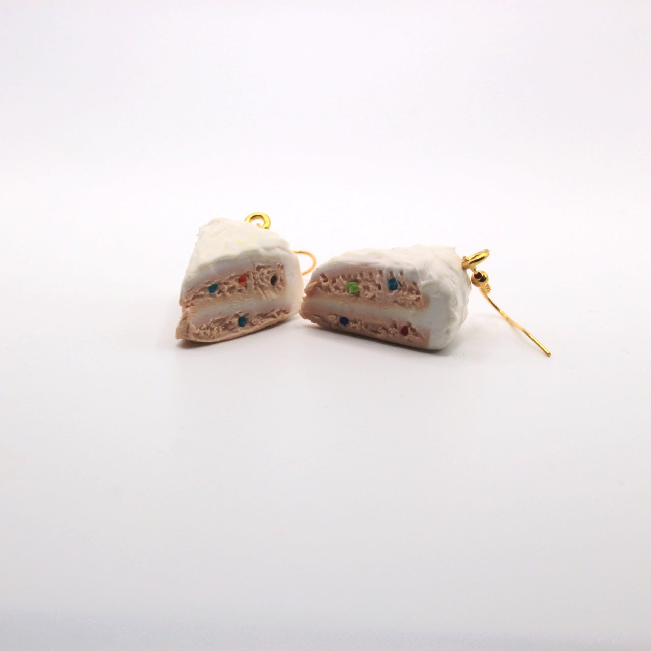 Confetti Cake Slice Earrings - Uniqua Treasures