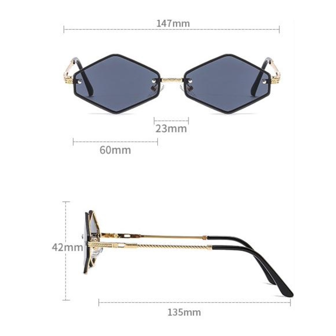 Diamond Lens Sunglasses - Uniqua Treasures