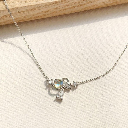 Planet Rhinestone Necklace - Uniqua Treasures