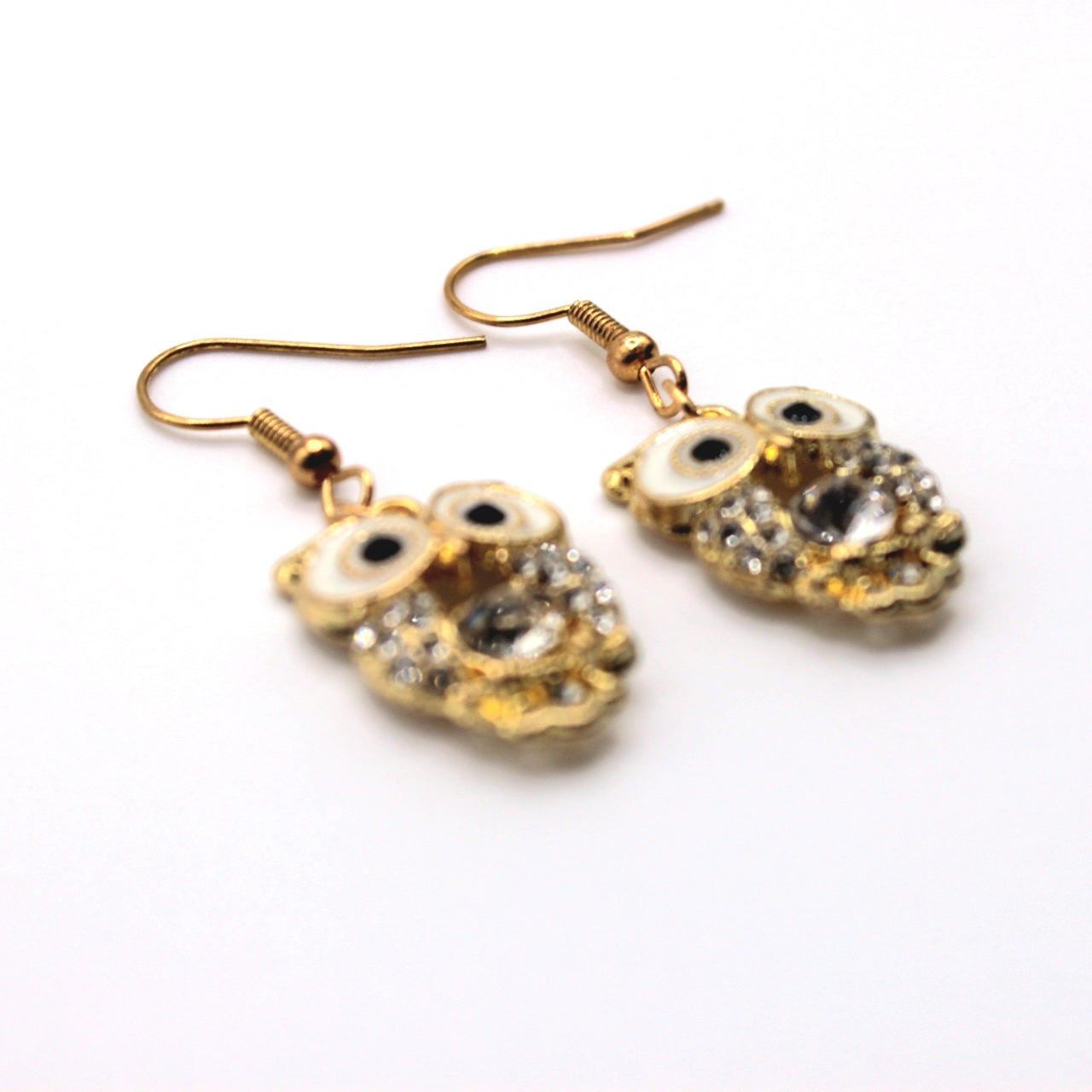 Gold Owl Earrings - Uniqua Treasures