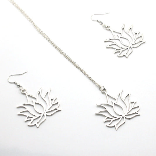 Lotus Flower Jewelry Set - Uniqua Treasures